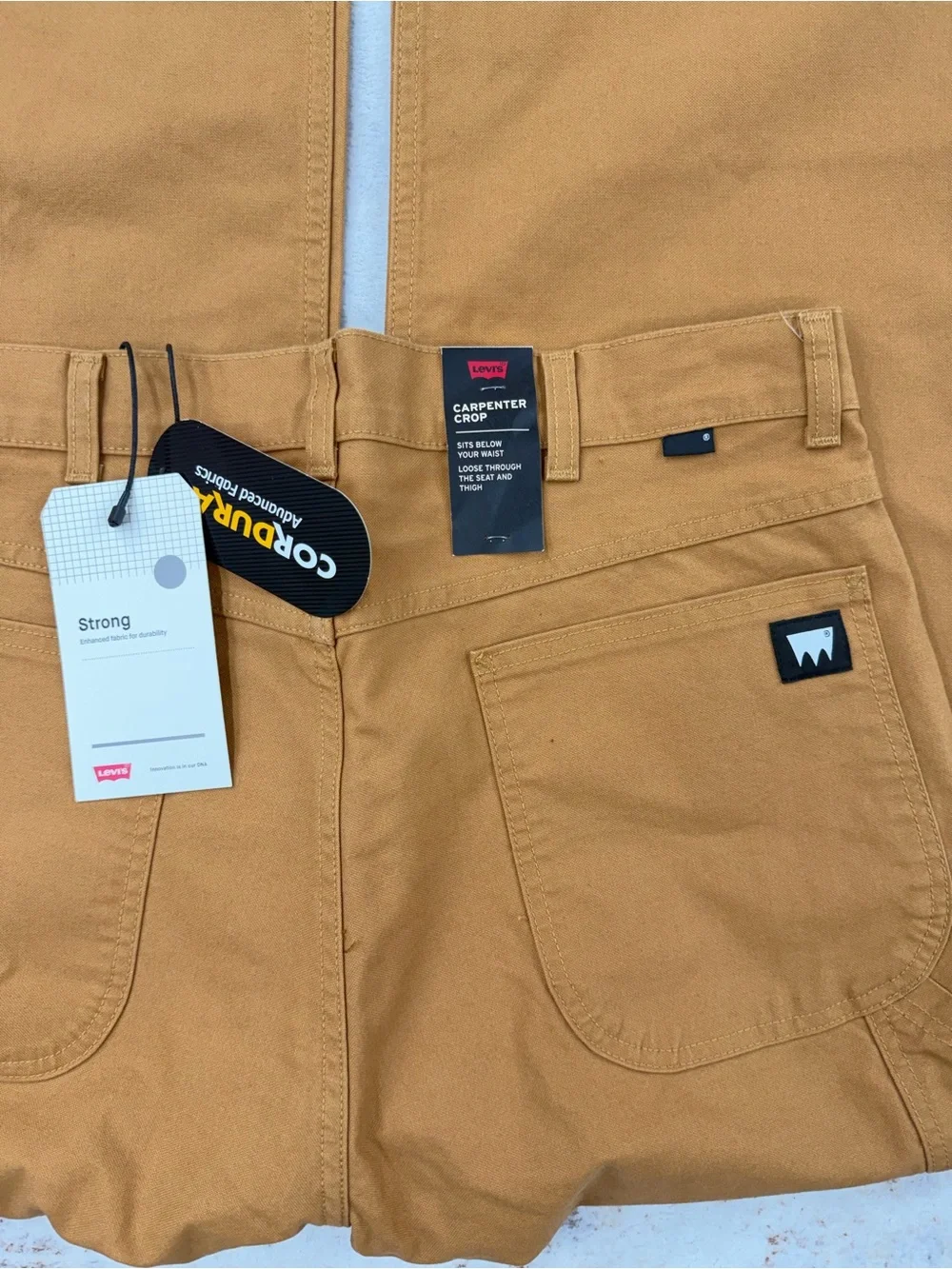 NEW Levi's baggy Skateboarding Cropped Carpenter Pants Men's 34 x 29